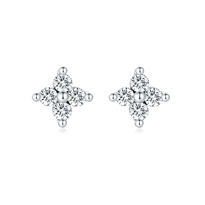 Crystal Flower Earrings