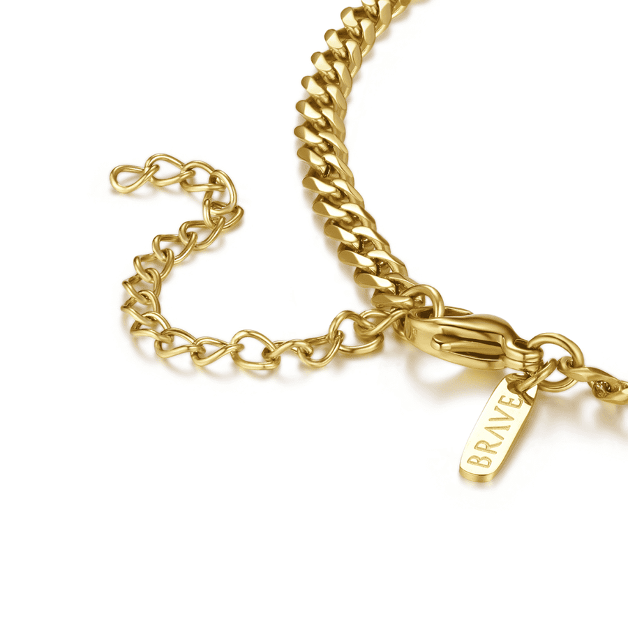 Cuban BRAVE Men's Bracelet - SophiaJewels · worn