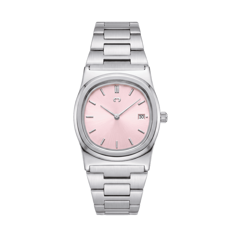 Dainty Watch ~ Silver-Pink