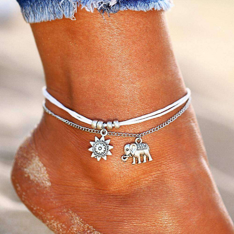 Elephant-Sun Anklet