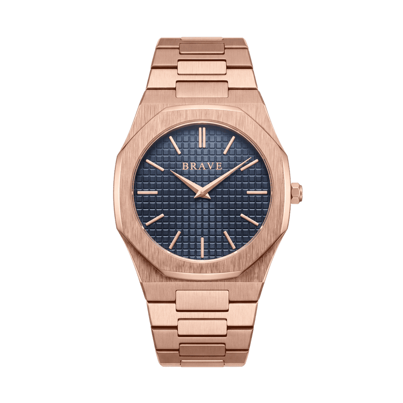 Empire ~ Rose Gold-Blue Watch BRAVE