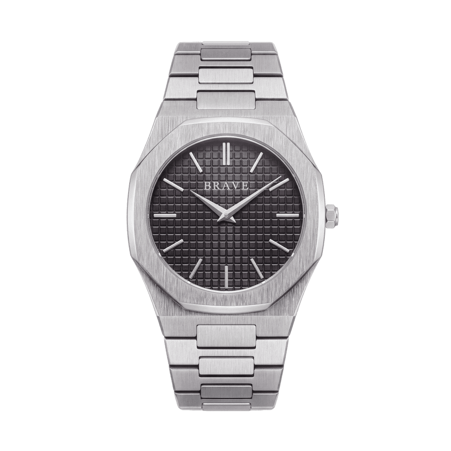 Empire ~ Silver-Black Watch BRAVE - SophiaJewels