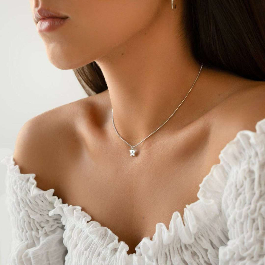 Five Star Necklace  - Personalised - SophiaJewels · worn