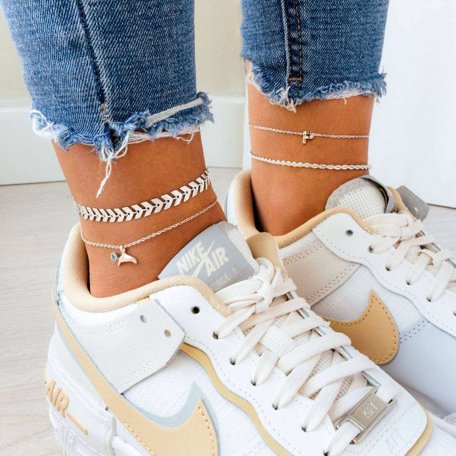 Greece Anklet - SophiaJewels · worn