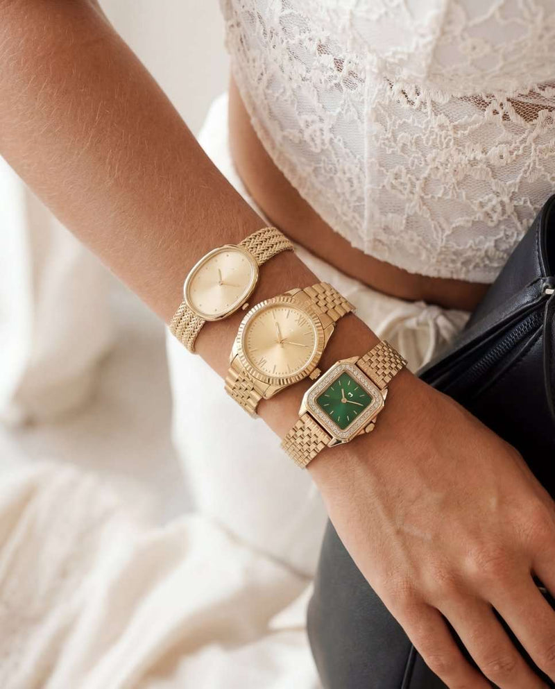 Hampton Lux Watch ~ Gold-Green