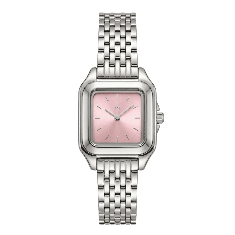 Hampton Watch ~ Silver-Pink