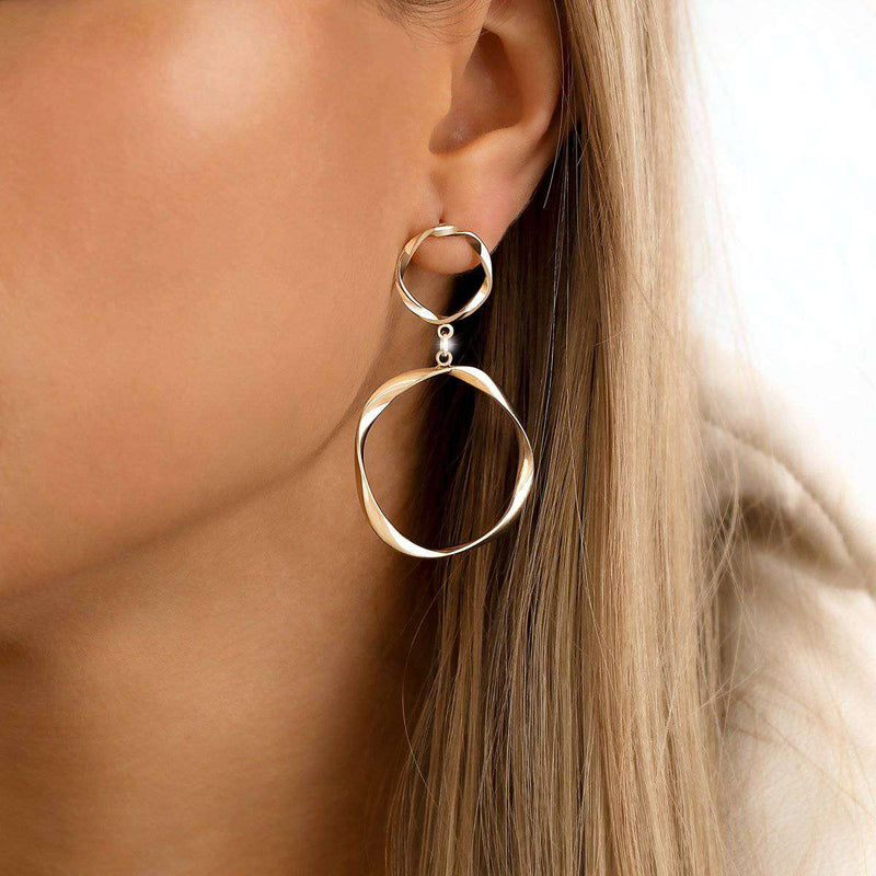 Hanging Hoop Earrings
