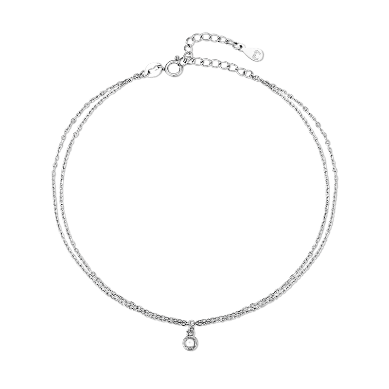 Illuminated Zircon Anklet