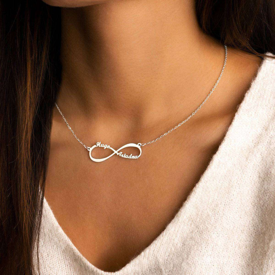 Infinite Necklace - Personalised - SophiaJewels · worn