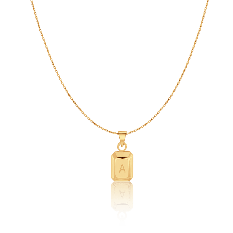 Ingot Initials Necklace