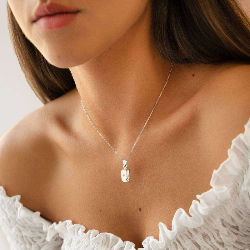 Ingot Initials Necklace