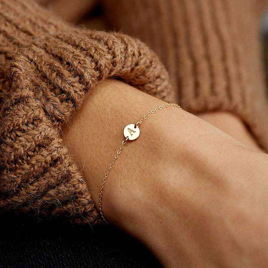 Initial Bracelet - SophiaJewels · worn
