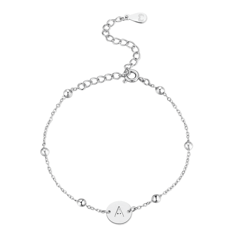 Initial Circle Bracelet
