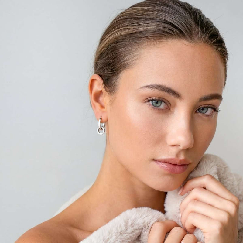 Interlocking Hoop Earrings