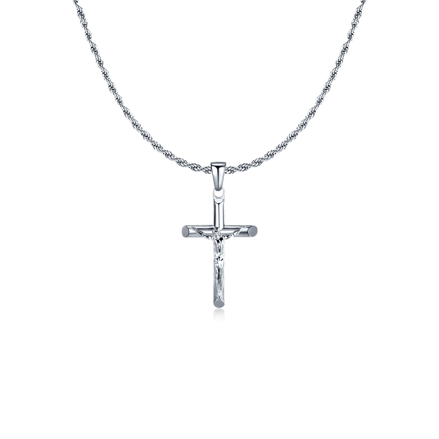Jesus Christ Cross BRAVE Men's Necklace - SophiaJewels
