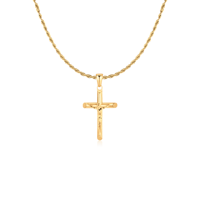 Jesus Christ Cross BRAVE Men's Necklace