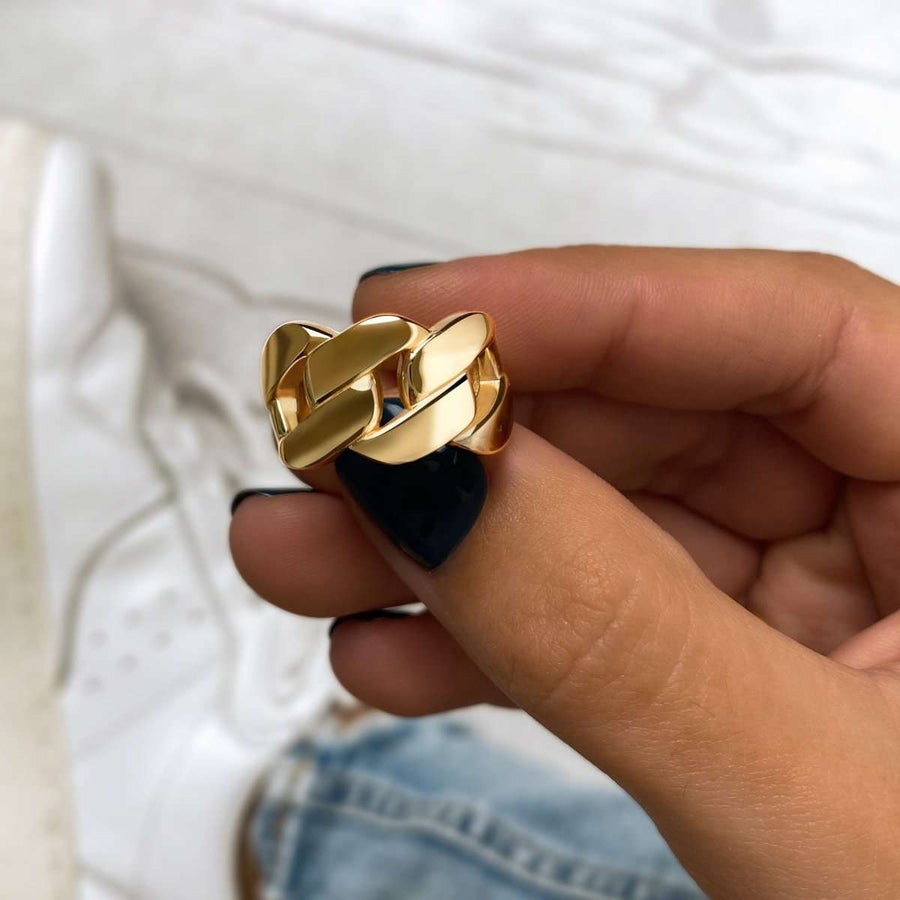 Link Ring - SophiaJewels · worn