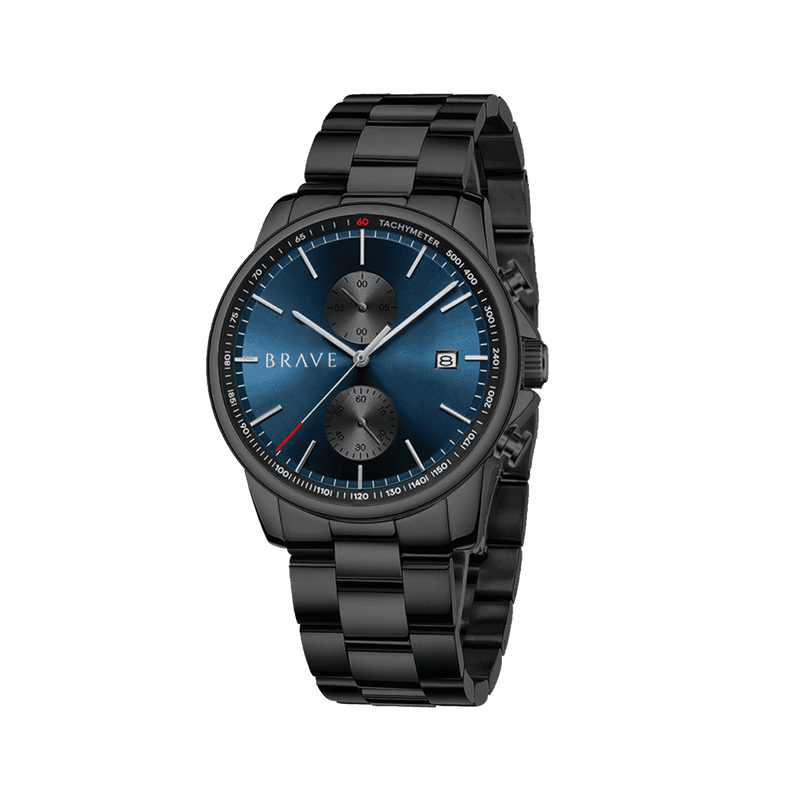Monarch ~ Black-Dark Blue Watch BRAVE