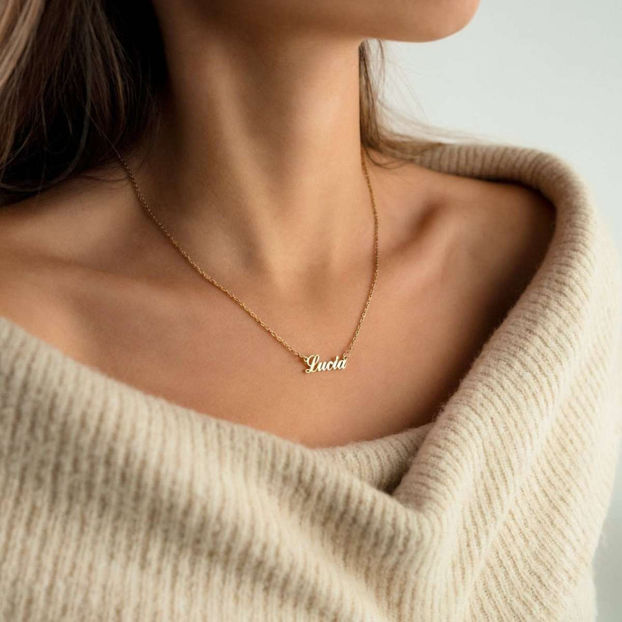 Name Necklace - Personalised - SophiaJewels · worn