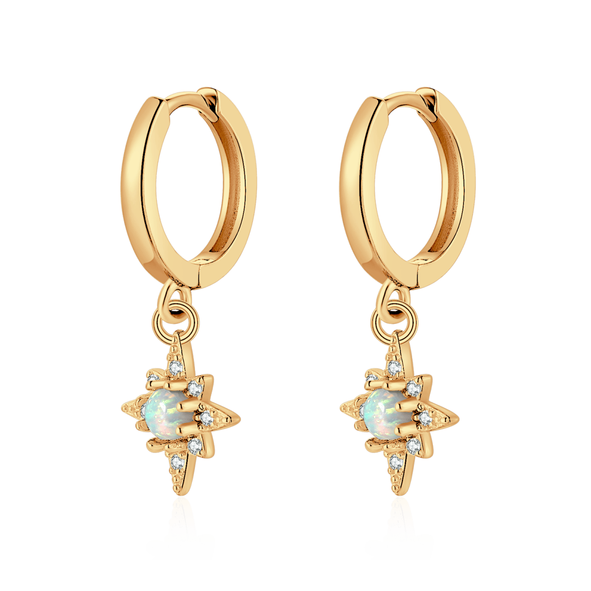 Celestial Star Hoop Earrings - SophiaJewels
