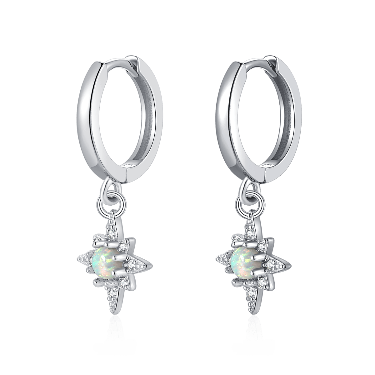 Celestial Star Hoop Earrings