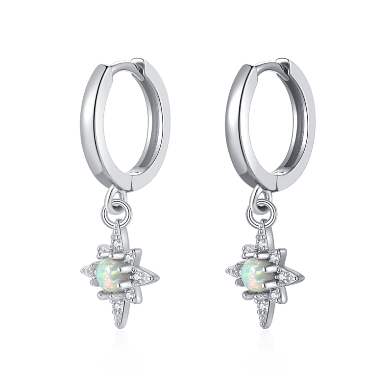 Celestial Star Hoop Earrings - SophiaJewels