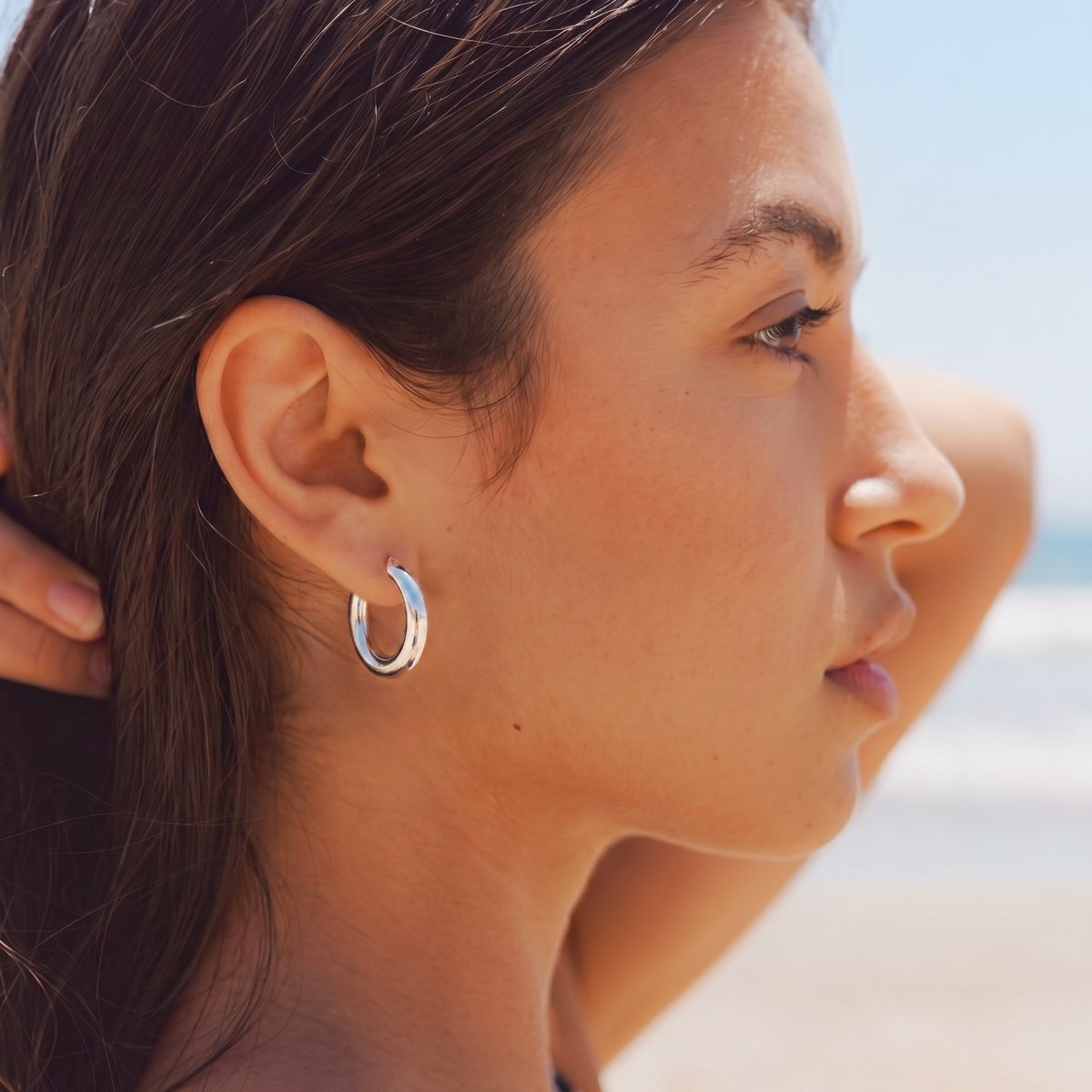 Plain Hoop Earrings