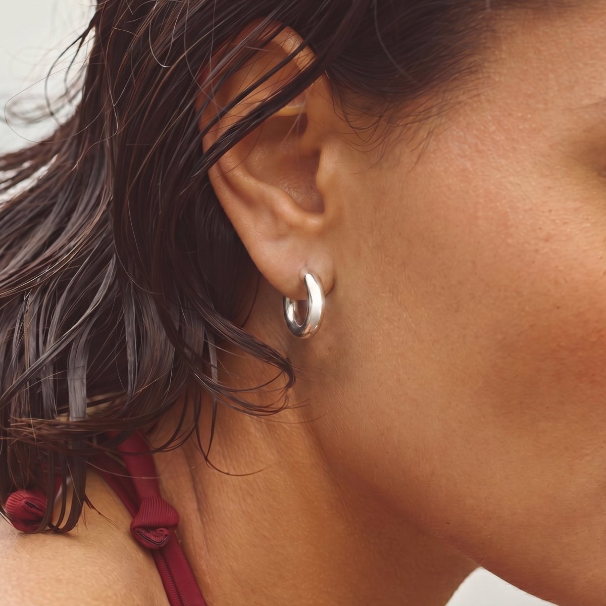 Plain Hoop Earrings