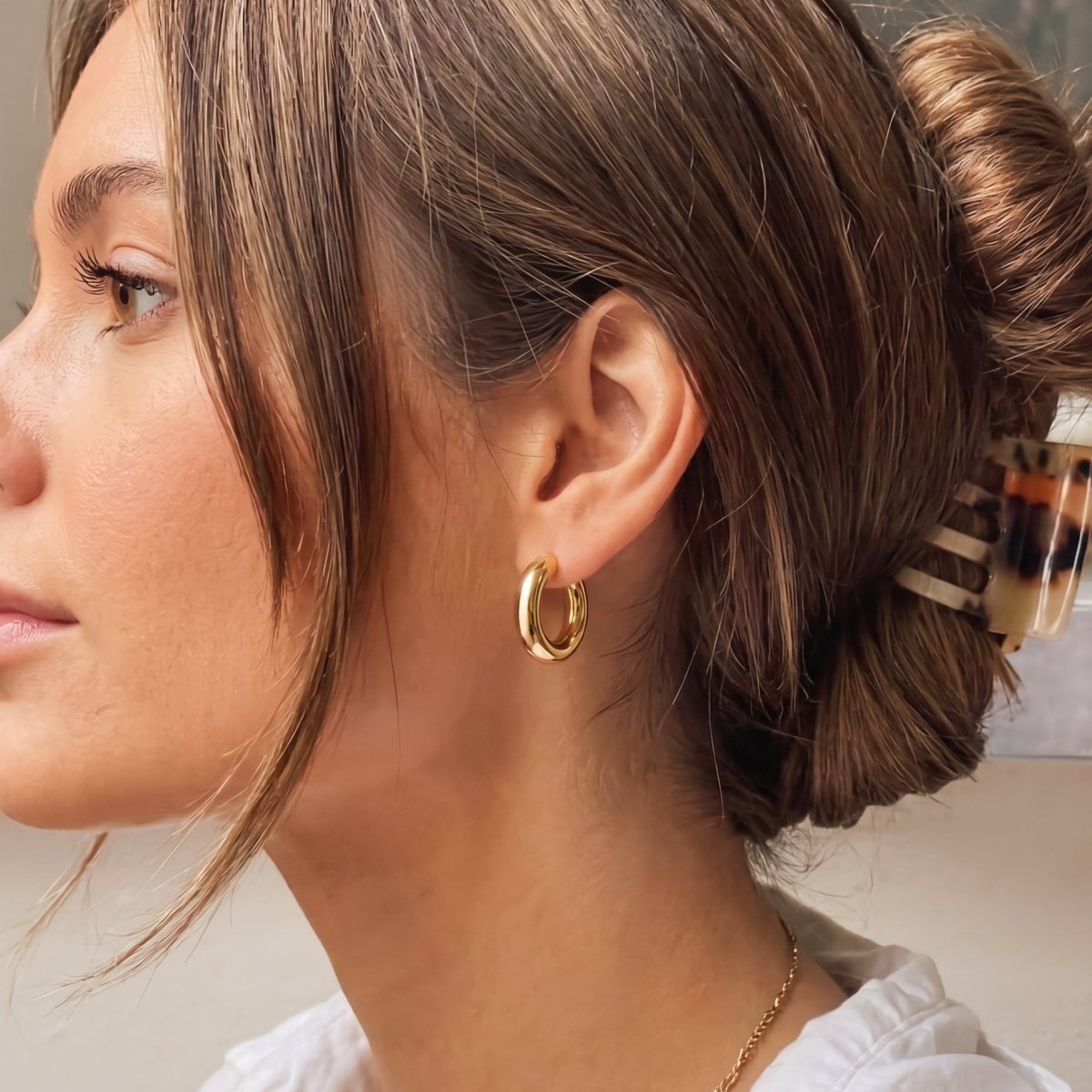 Plain Hoop Earrings