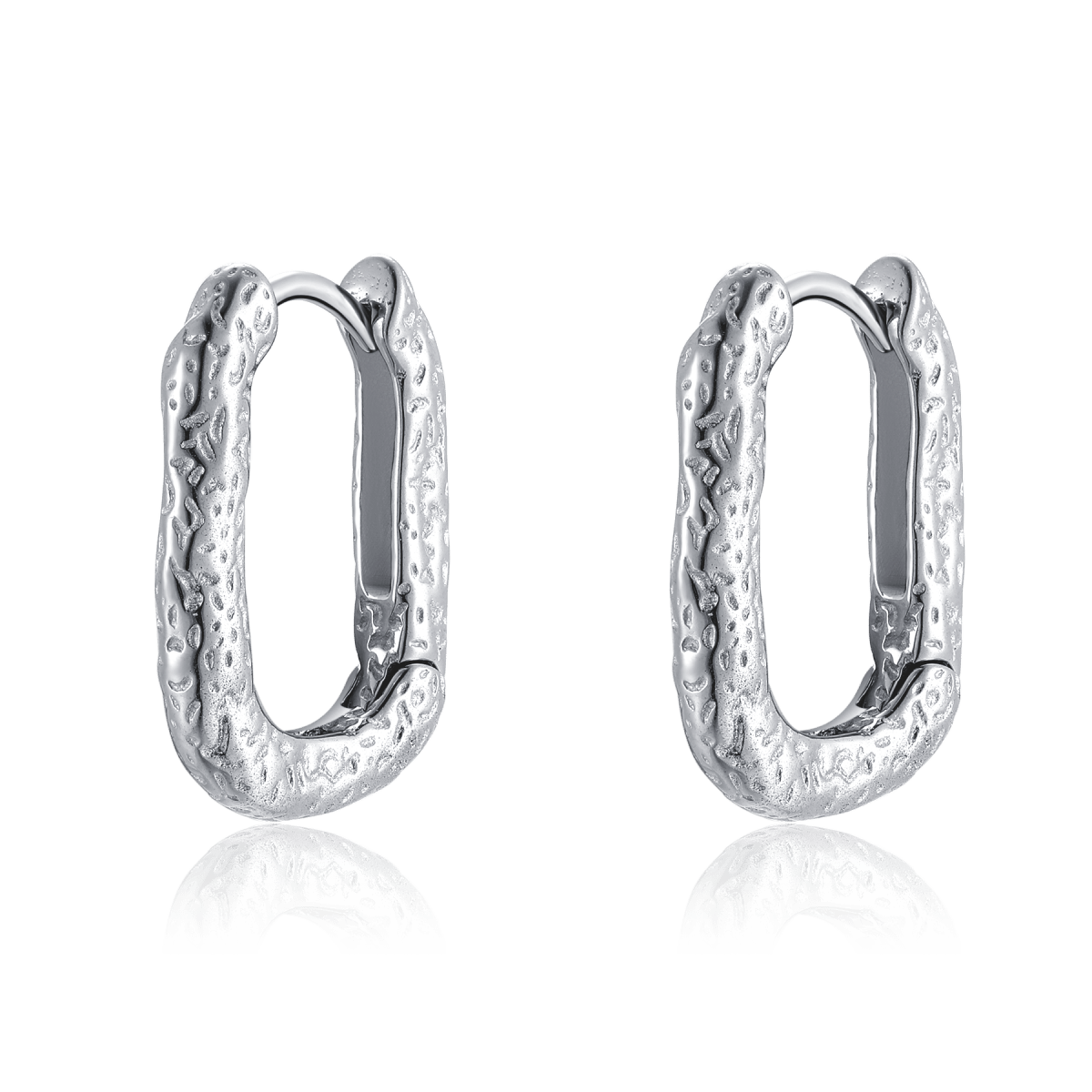 Hammered Hoop Earrings