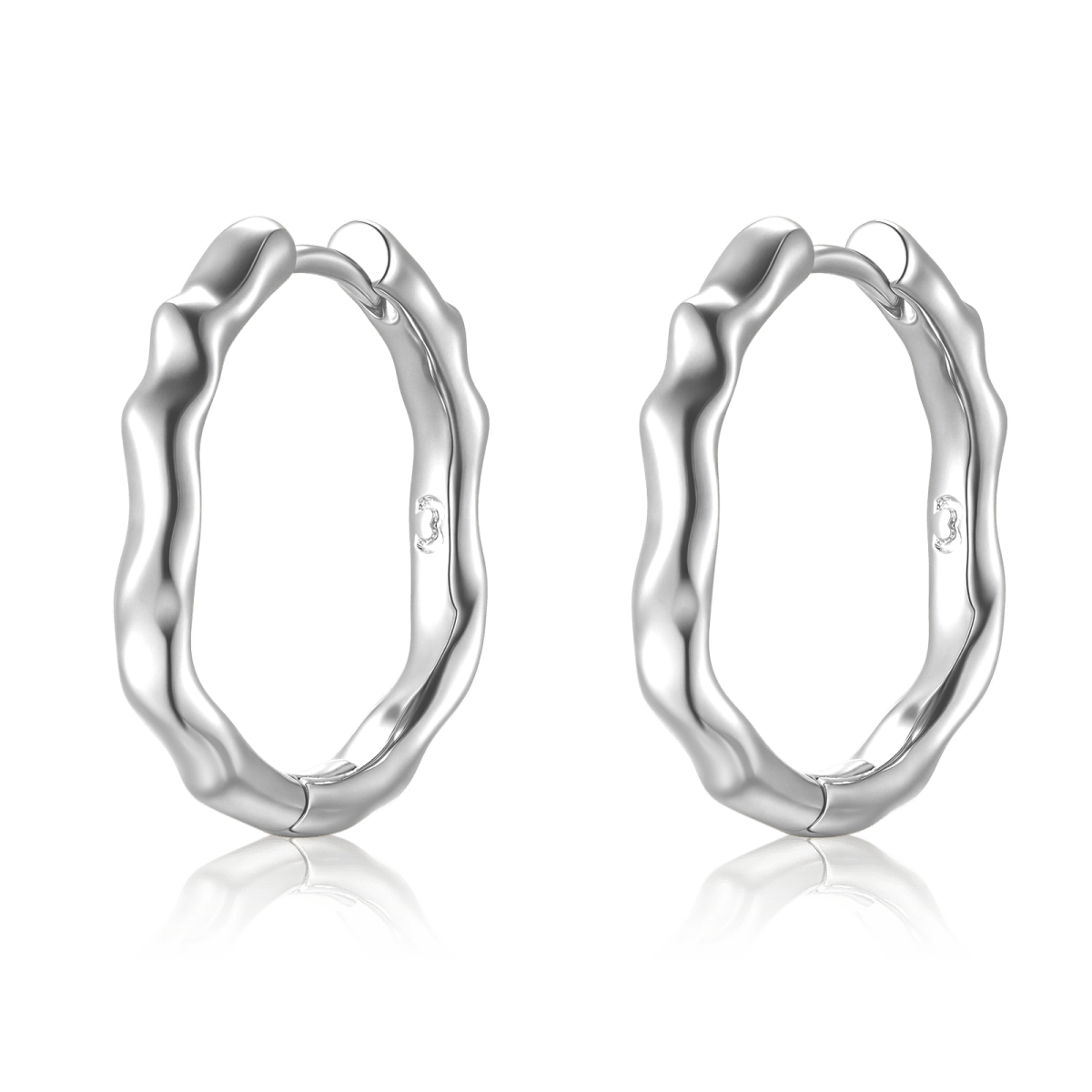 Wave Hoop Earrings