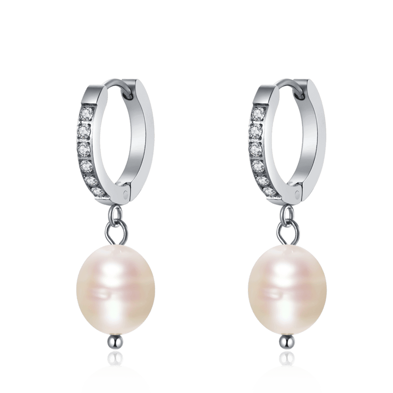 Pearl Nuances Hoop Earrings