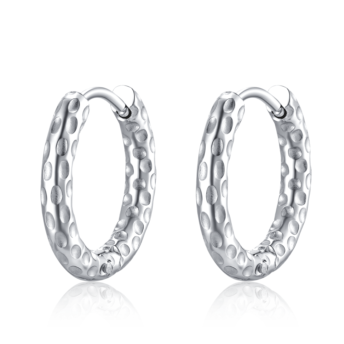 Dotted Hoop Earrings