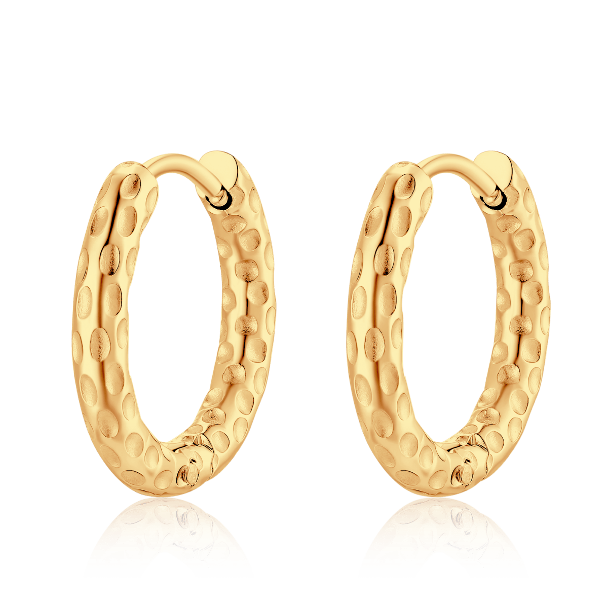 Dotted Hoop Earrings