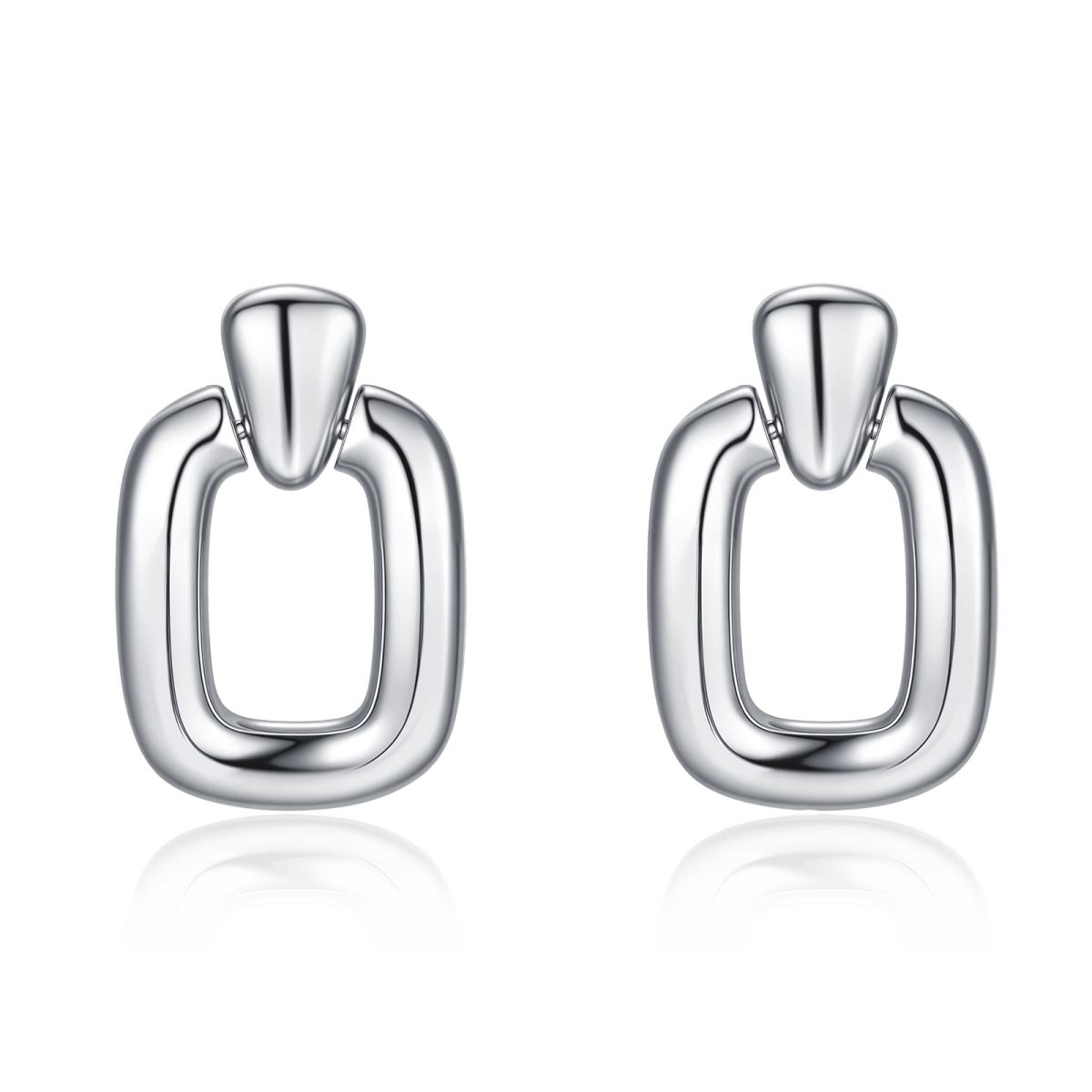 Rectangular Hoop Earrings