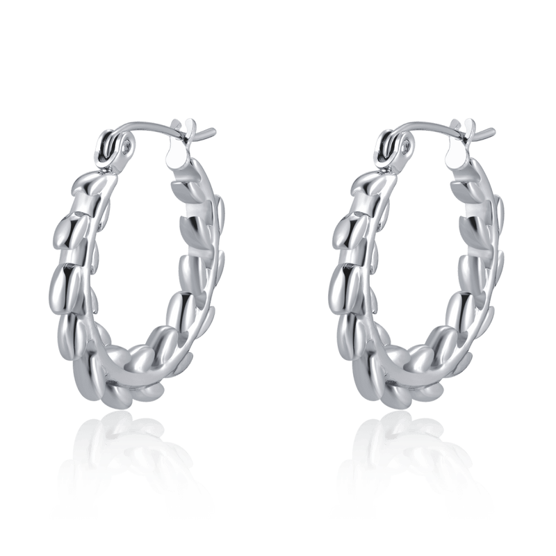 Threaded Hoop Earrings - SophiaJewels