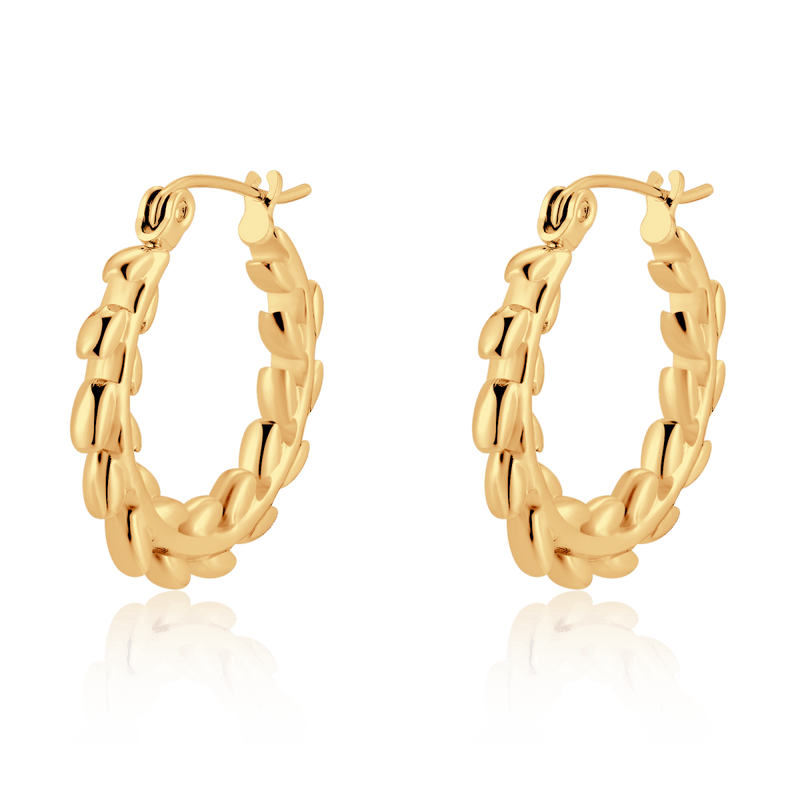 Threaded Hoop Earrings - SophiaJewels
