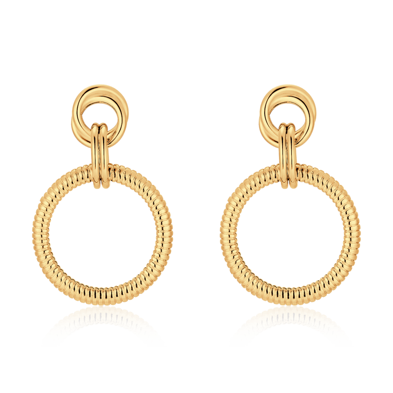 Textured Hoop Earrings