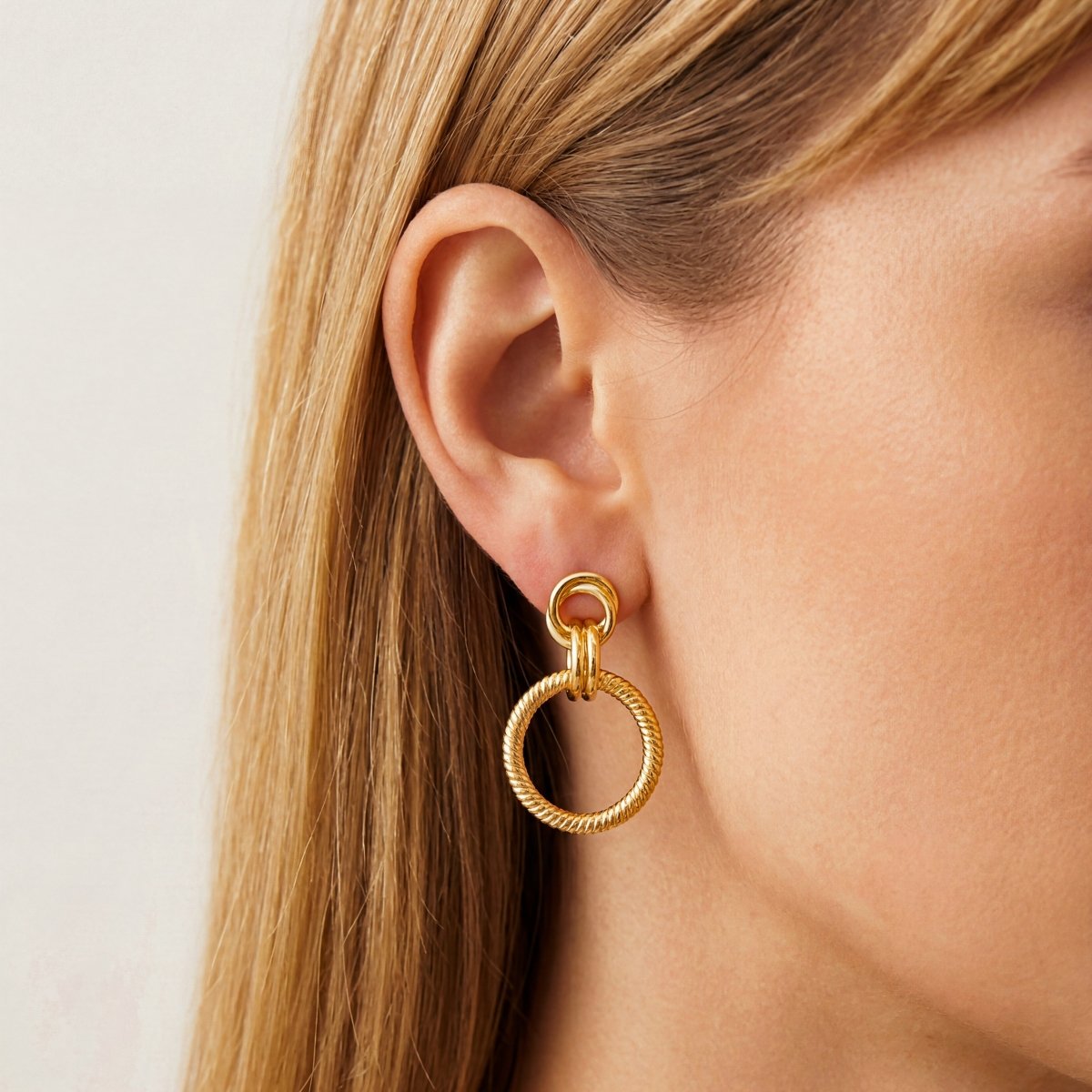 Textured Hoop Earrings
