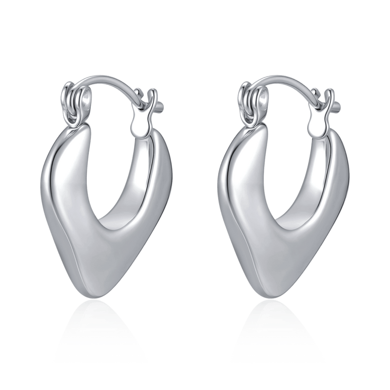 Triangular Hoop Earrings - SophiaJewels