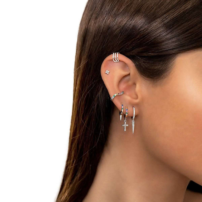 Pendulum Hoop Earrings