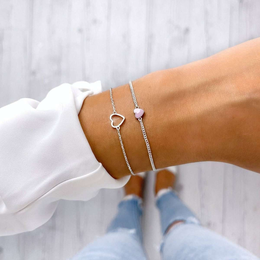 Pink Love Bracelet - SophiaJewels · worn