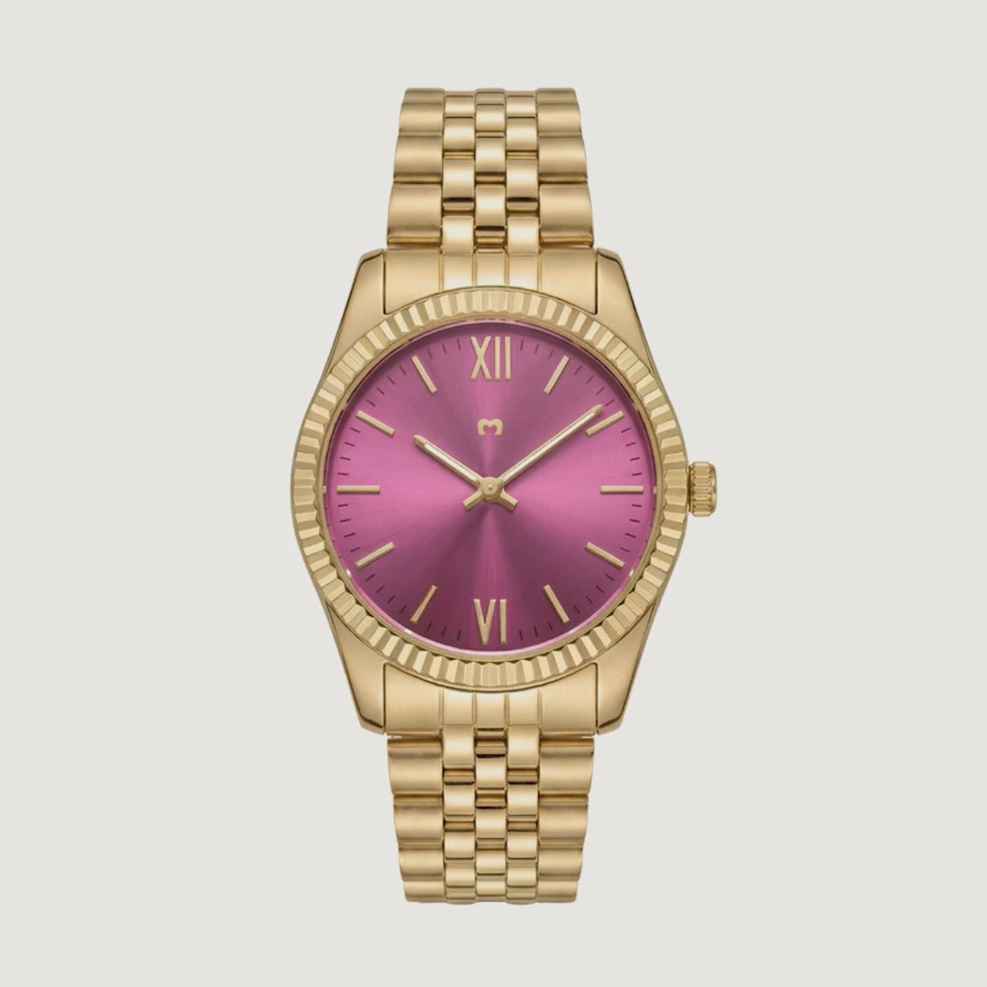 Century Watch ~ Gold-Garnet