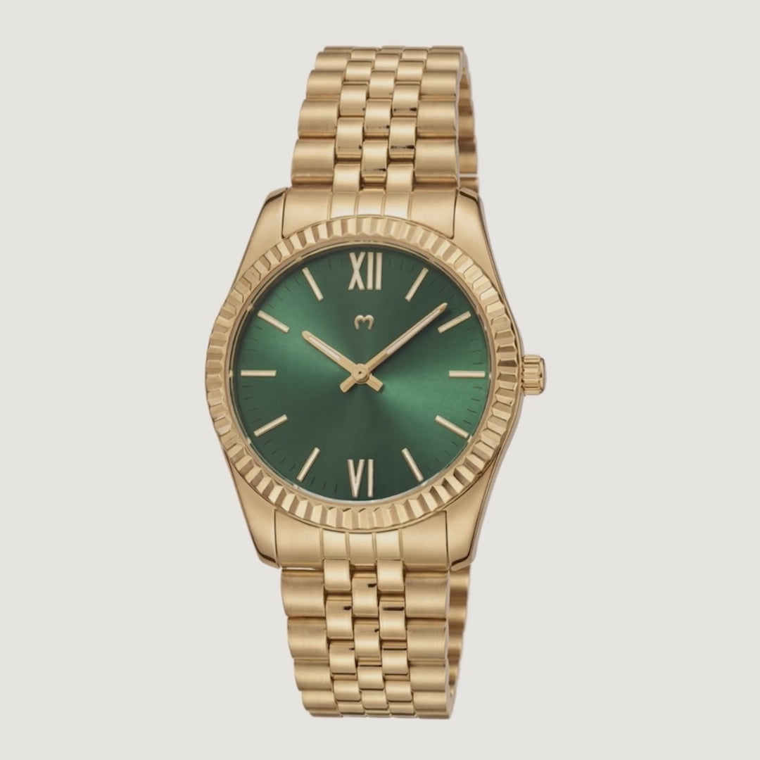 Century Watch ~ Gold-Green