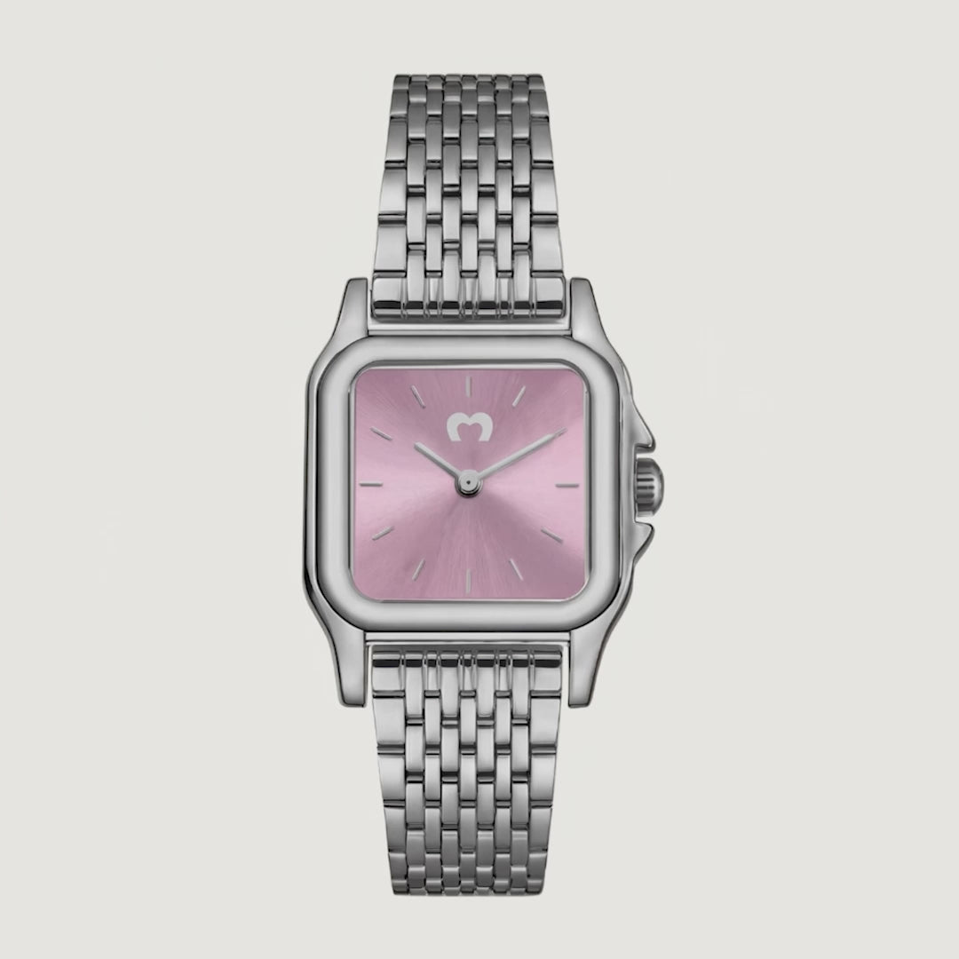 Hampton Watch ~ Silver-Pink