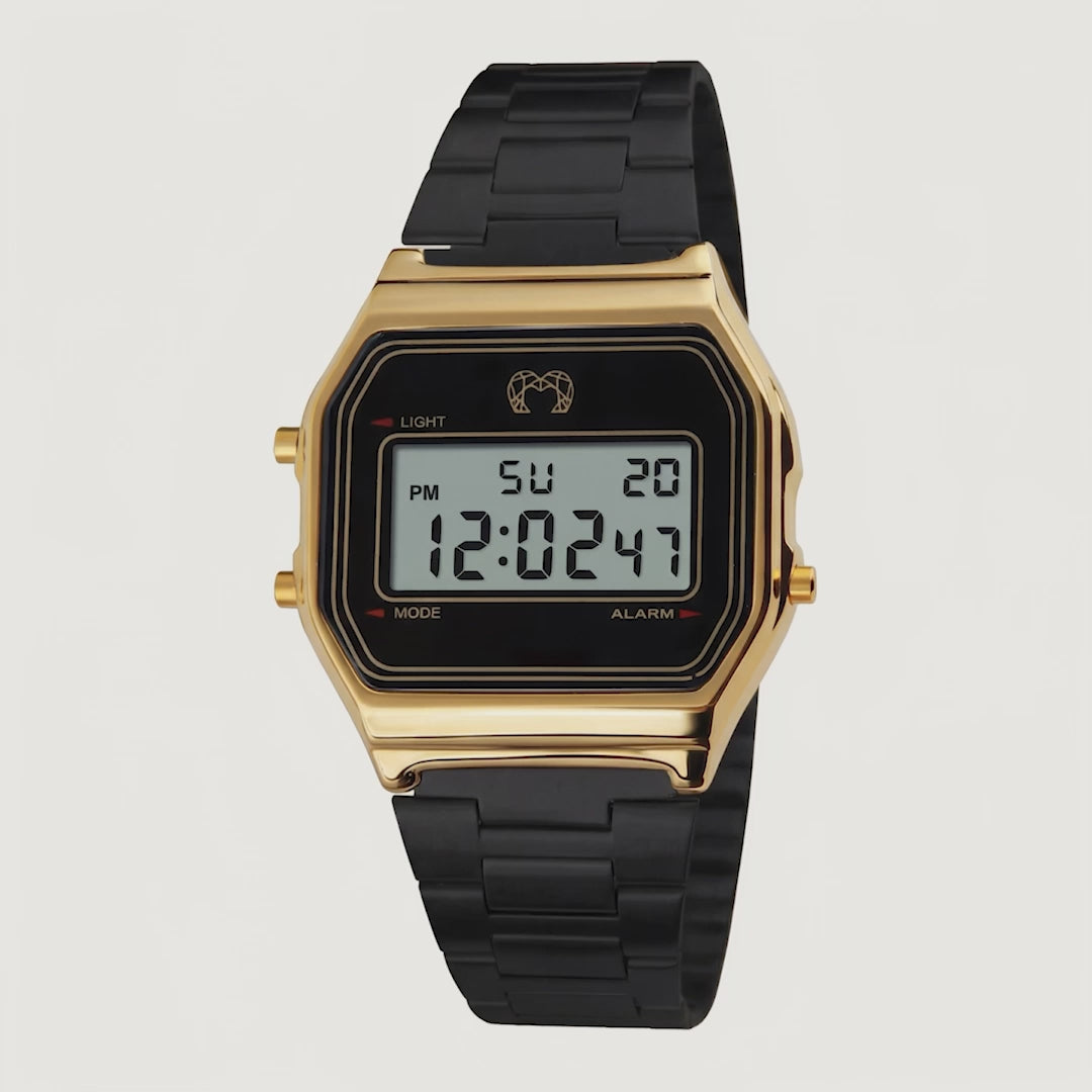 Vintage Digital Watch ~ BlackGold
