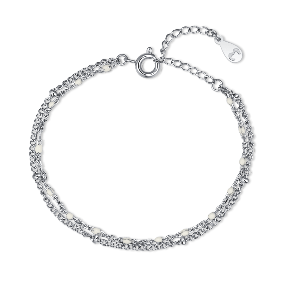 White Beads Bracelet