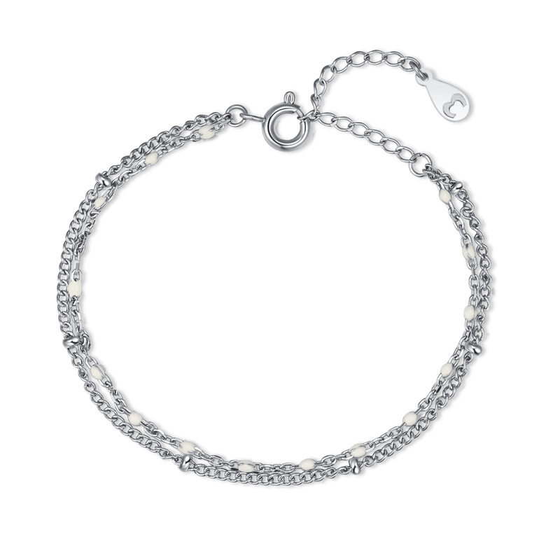 White Beads Bracelet