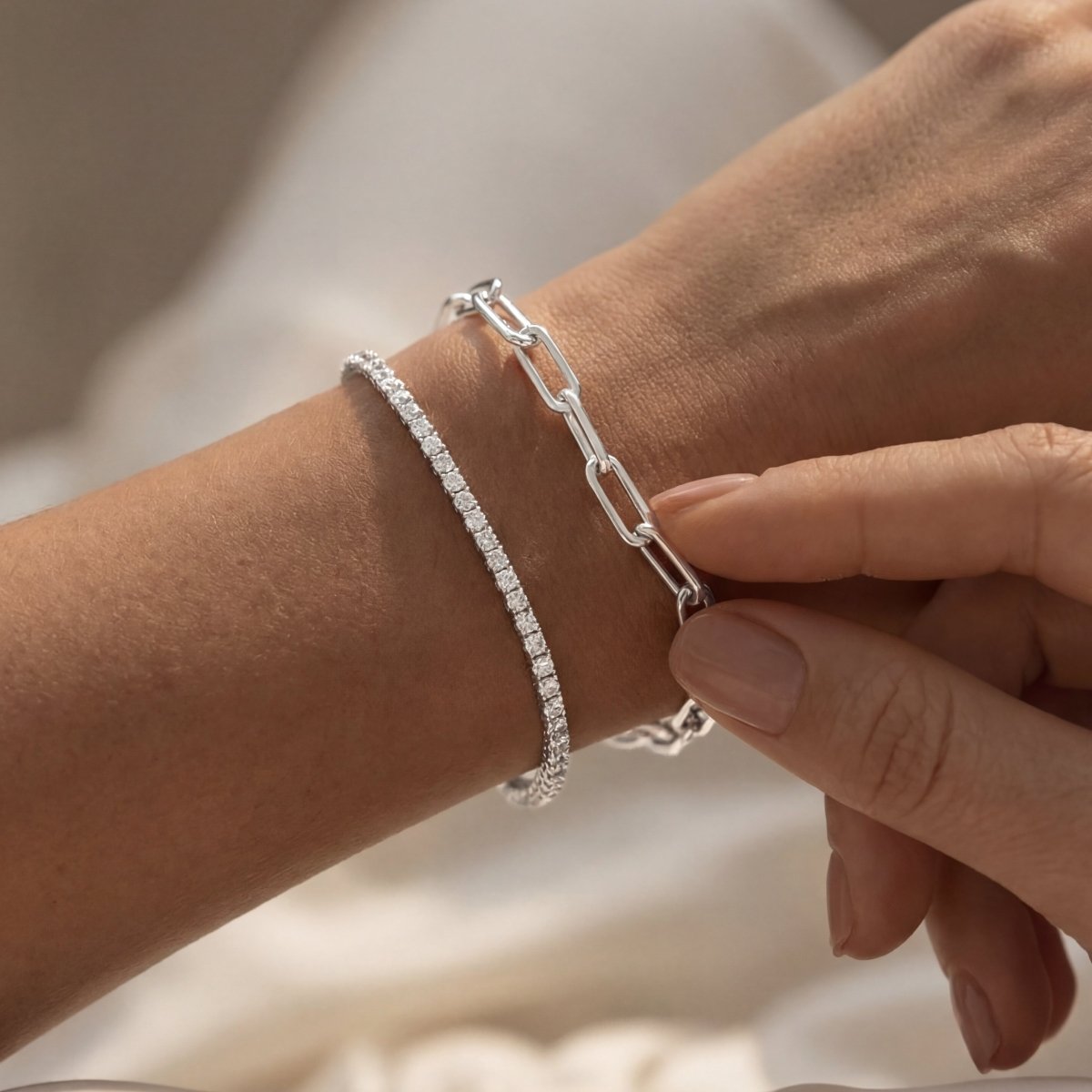 Rectangular Link Bracelet