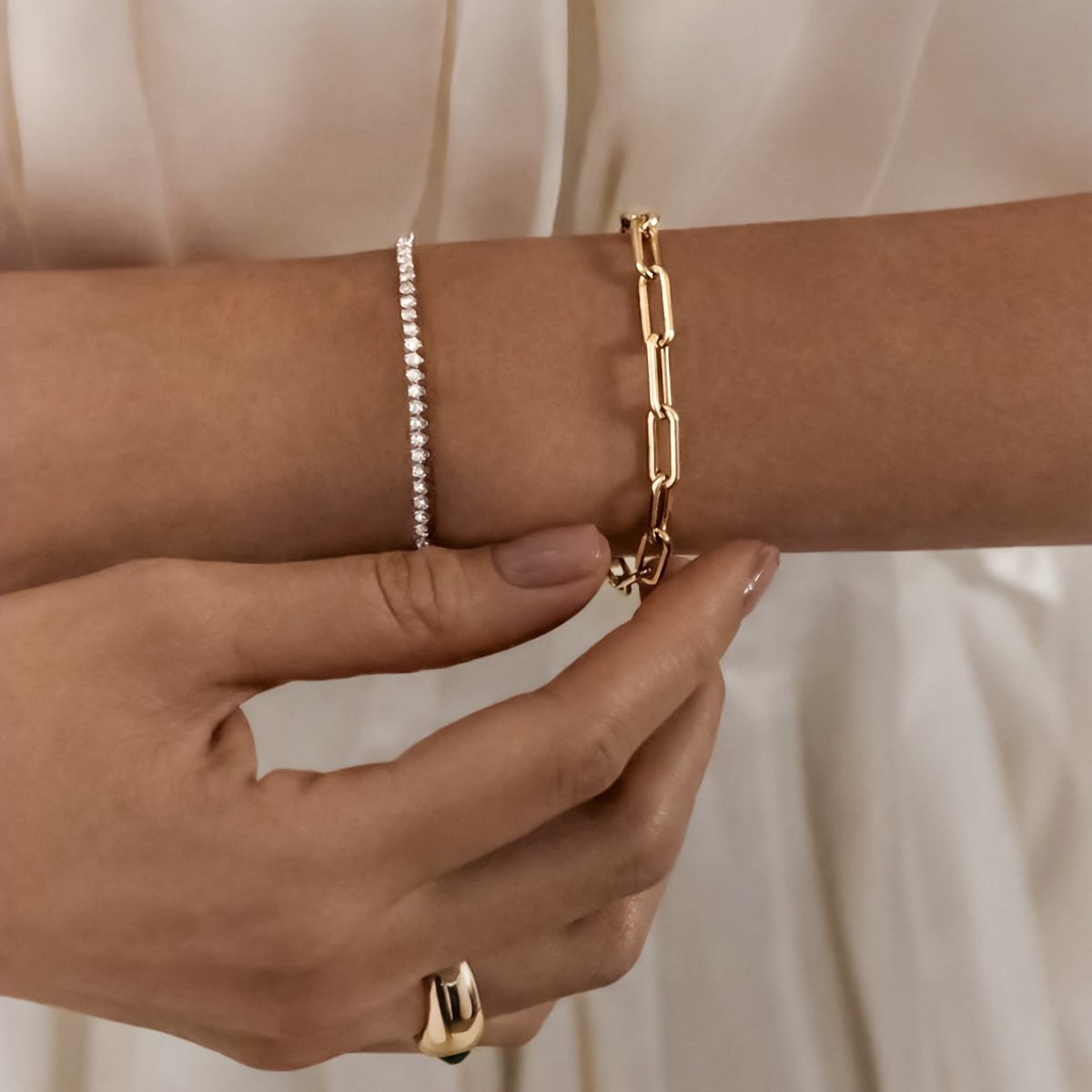 Rectangular Link Bracelet